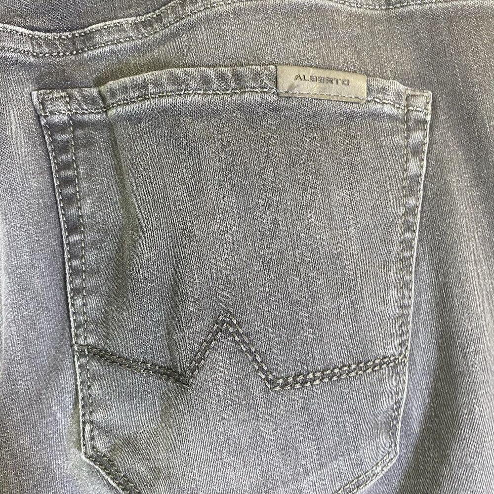 Alberto Stone Coloured Denim Slim Fit Pants Luxury Men 34x34 - Picture 5 of 16